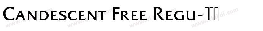 Candescent Free Regu字体转换